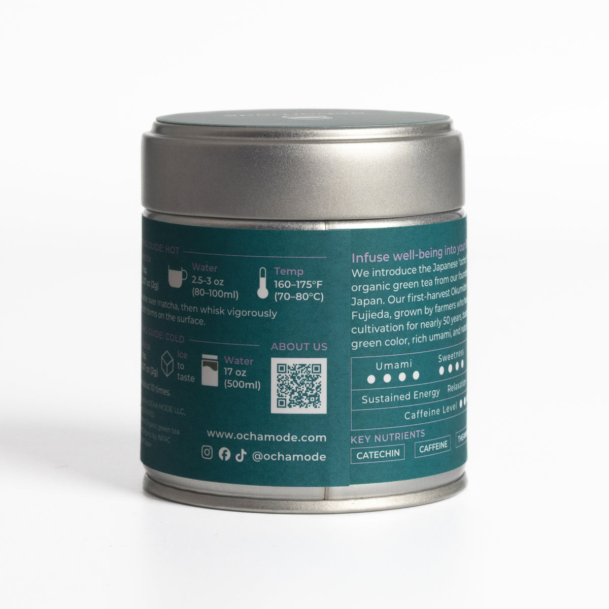 Organic Matcha - Ceremonial Grade, Okumidori, Fujieda, Shizuoka